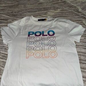 Polo Ralph Lauren White Graphic T-Shirt